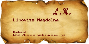 Lipovits Magdolna névjegykártya